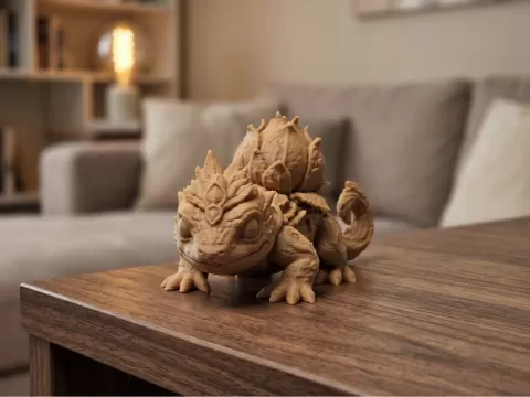 Flowerback Lizard - Woodland Creature Model