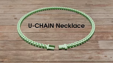 U-CHAIN print-in-place necklace