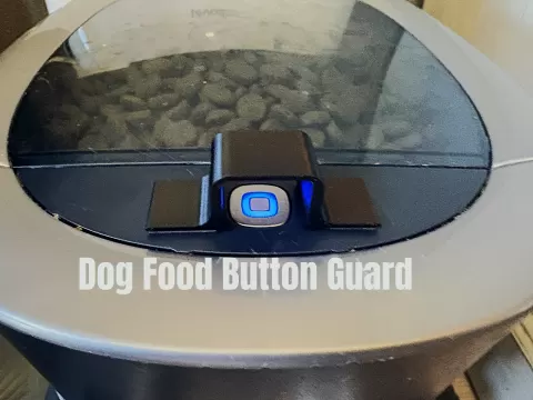 Pet Feeder Button Guard