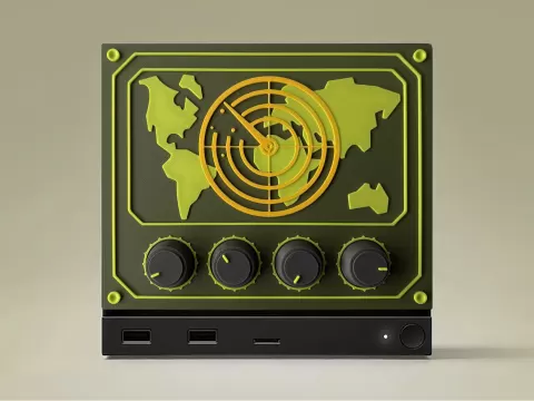 Steam Machine Radar Face Plate