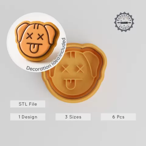 Animal Spirit Shape Cutter & Stamp Set, Pet Memory Cookie & Fondant Tools, 3 Sizes, Perfect for Wildlife Themes PRODUCT_903