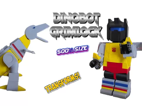 Dinobot Grimlock Giant Brick Figure