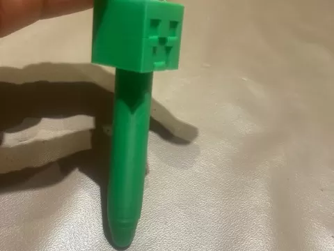 Stylo 4 couleur Minecraft creeper