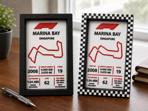 Formula 1 Marina Bay Circuit Wall Art & Display