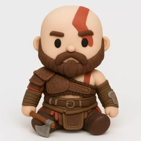 Mini kratos Statue
