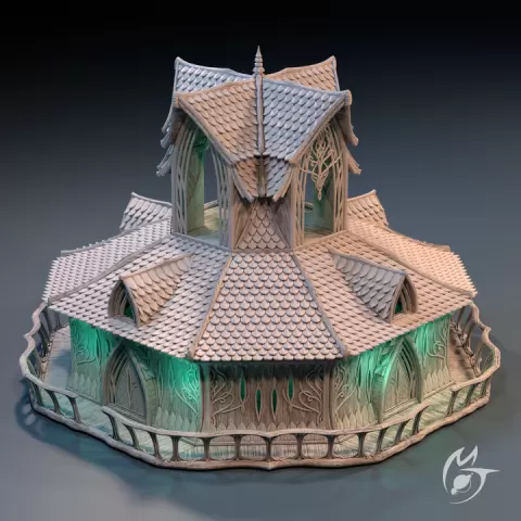 Elven Guard Guard Post & Pavilion - Modular Structure by Making Tlon