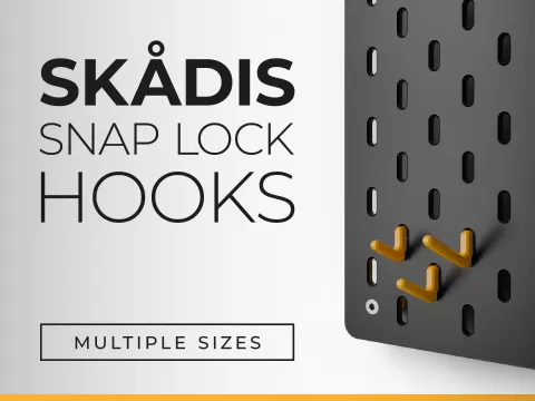 IKEA Skadis Snap Lock Hooks