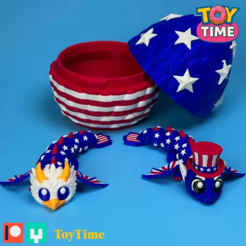 USA Dragon Set Flexi by TOY TIME