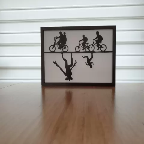 Stranger Things Silhouette Art