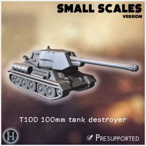 T100 100mm tank destroyer (small scales version) - Egypt Egyptian Cold War Africa Arabic Arab Middle Near East