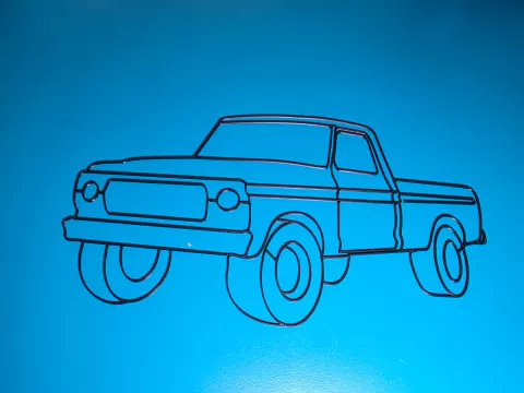 Ford f150 1979 2D car siluet