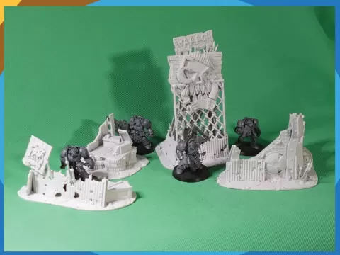 Ork Scrapyard Scatter Terrain - Set B