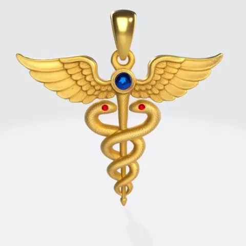 Caduceus Pendant 2