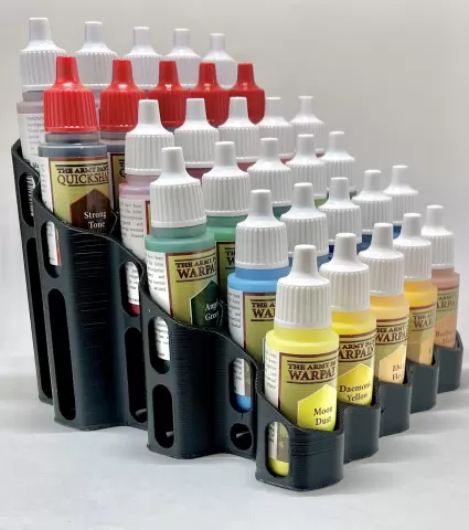Paint Stand - Hexagonal Motif - Army Painter Bottles