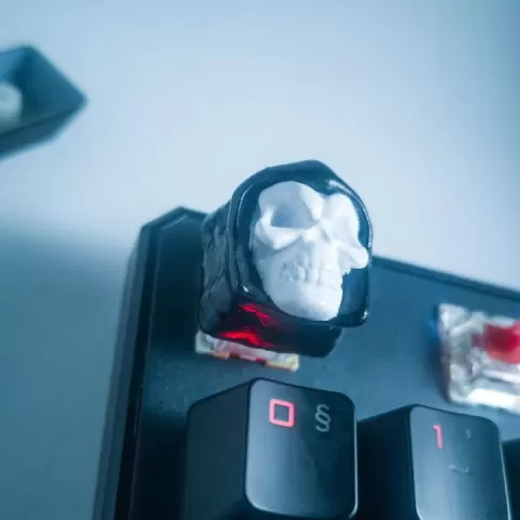 Grim Reaper Artisan Keycap For Mechanical Gaming Keyboards with MX Cherry , Kailh , Gateron , Razer switches by Martin