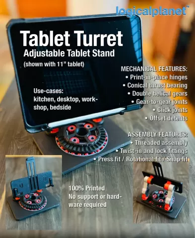 Tablet Turret - Adjustable Tablet Stand
