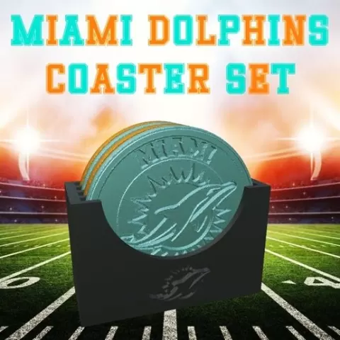 Miami Dolphins Coaster Set (NFL)