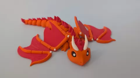 Elder Fire Dragon - Flexi Toy Figure