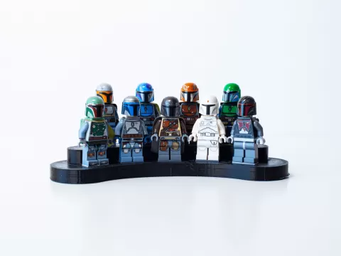 9x LEGO Minifigure Display Stand