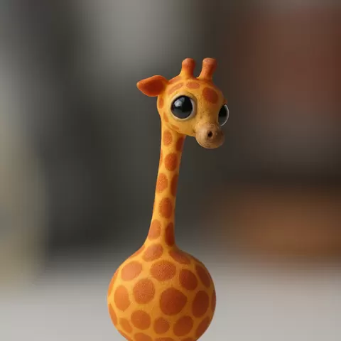 Cute Giraffe Figurine – 3D Printable Decorative Model