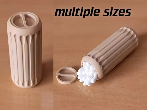 cotton swab / q-tip travel box