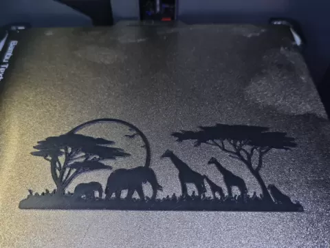 Safari Silhouette Wall Art – Savanne