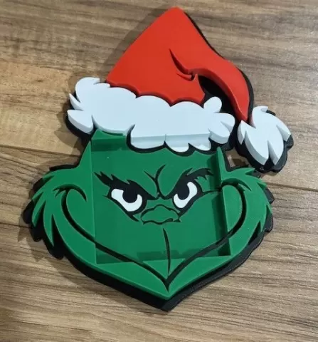 Grinch Post It Note Holder V1
