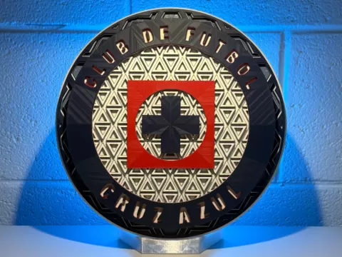 Cruz Azul Dimensional Mosaic