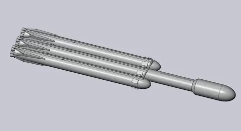 Basic Space X Falcon Heavy Model