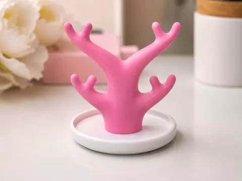 Medium Coral Jewelry Holder