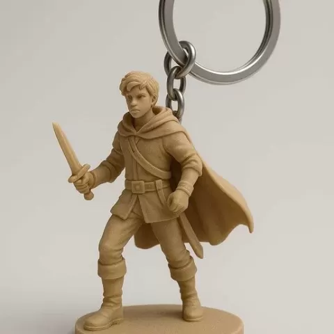 Young warrior keychain