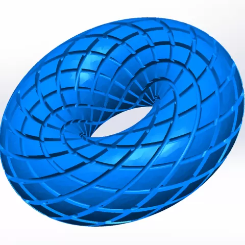Rodin Coil Torus .STL 160mm. x 56mm. Diameter Coil | iToroid Vortex Wave Field Generator | PEMF Coil 2 x 12 groves by CrownchakraPL