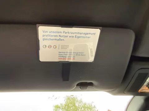 Kartenhalter für Auto Sonnenblende