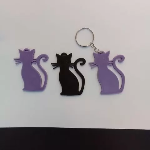 Cat keychain pendant
