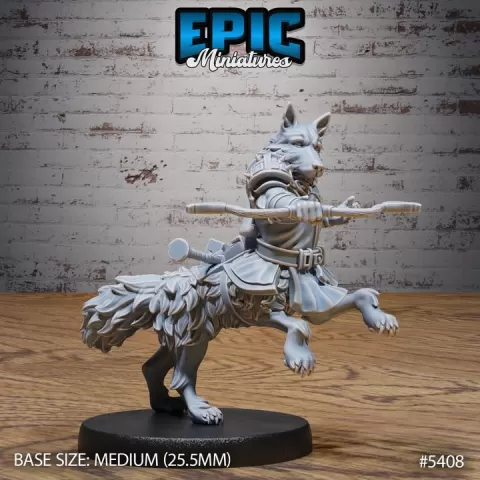 Sheppard Dog Centaur Bow / Humanoid Hound Hybrid Warrior / Canine Monster / Weredog Creature / Woodland Beast / Dogfolk Encounter by Epic-Miniatures