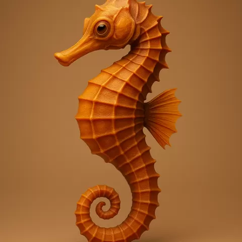 Stylized Seahorse STL