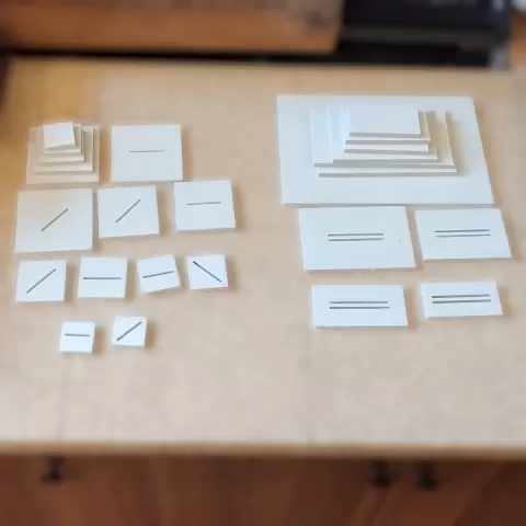 Square and Rectangular Base Set by Sira Haarstick