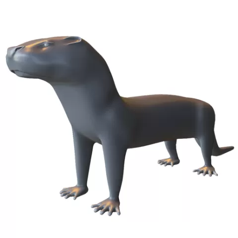 Realistic Otter Animal
