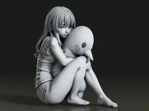 Goodnight Punpun – Sitting Figure Fan Art