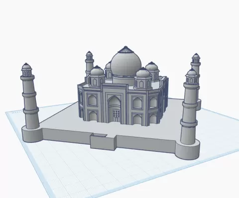 Taj Mahal — Less Accurate (Improved Printability & Handling)