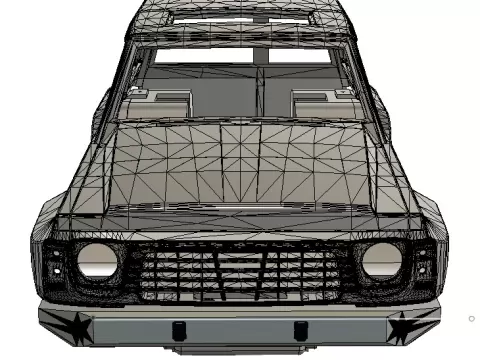 Axial SCX10 Nissan Patrol Body with fenders