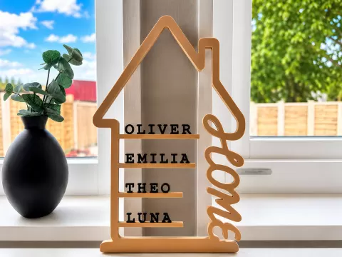 Personalized Family House Name Sign