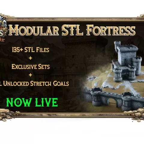 Modular STL Fortress by STL Fun Forge
