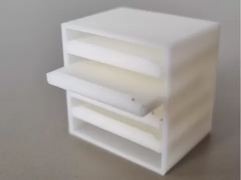 Mini Paper Tray Organizer - 1:12 Dollhouse