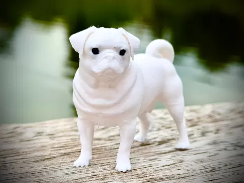 Realistic Mini Pug