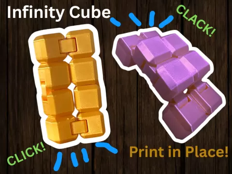 Ultra-Fast Print-in-Place Fidget Infinity Cube