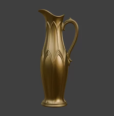 Tall Slim Cathedral Pitcher Jug
