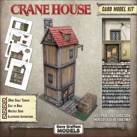 Crane House - Card Model Kit by David Graffam