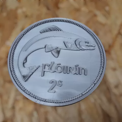 Irish Florin Coin **One Side Only**