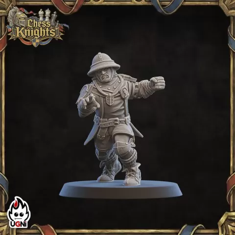 Lineman #07 - Knightly Orders proxy (Chess Style) - UGNI - Fantasy Football by UGNI Miniatures